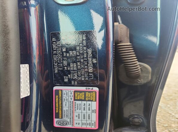 KNDPZDAH4P7034685 2023 KIA SPORTAGE Синий Вид наклейки с VIN-кодом