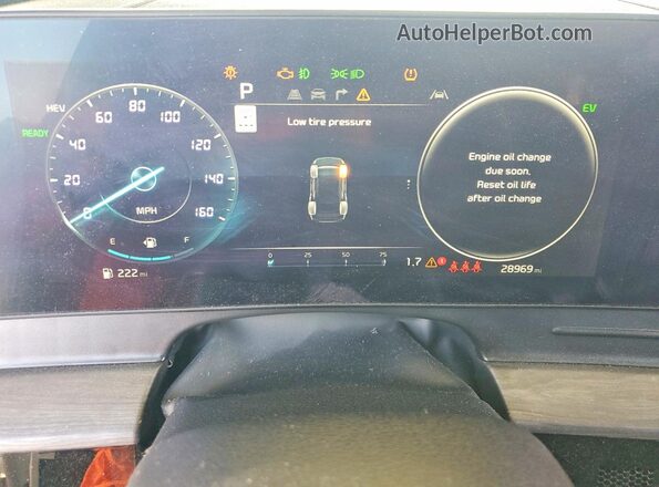 KNDPZDAH5P7070269 2023 KIA SPORTAGE Белый Вид щитка приборов