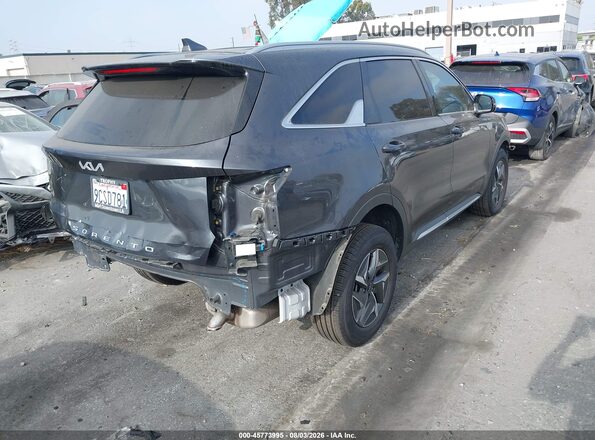 KNDRG4LG0N5122774 2022 KIA SORENTO HYBRID Gray Задня права чверть