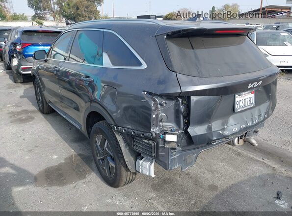 KNDRG4LG0N5122774 2022 KIA SORENTO HYBRID Gray Задня ліва чверть