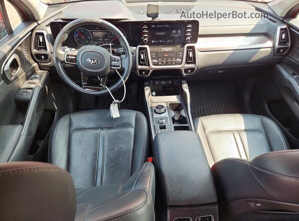 KNDRG4LG3M5055540 2021 KIA SORENTO Red Вид панелі приладів