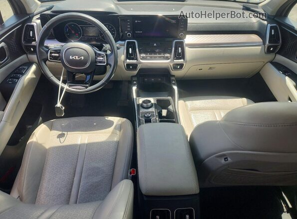 KNDRG4LG3N5062229 2022 KIA SORENTO Silver Առջևի վահանակի տեսք