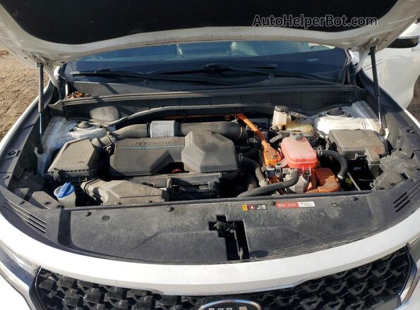 KNDRG4LG9M5024308 2021 KIA SORENTO White Vista del compartimento del motor