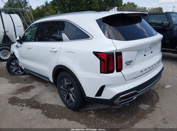 KNDRGDLGXN5103407 2022 KIA SORENTO HYBRID White Задня ліва чверть