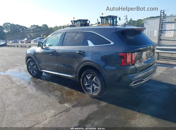 KNDRH4LG0M5045786 2021 KIA SORENTO HYBRID Gray Rear left