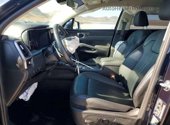KNDRH4LG2M5022316 2021 KIA SORENTO Синий Вид салона спереди