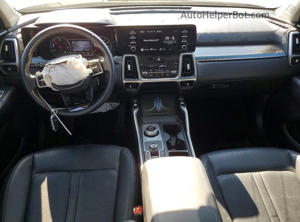 KNDRH4LG2M5022316 2021 KIA SORENTO Синий Вид панели приборов