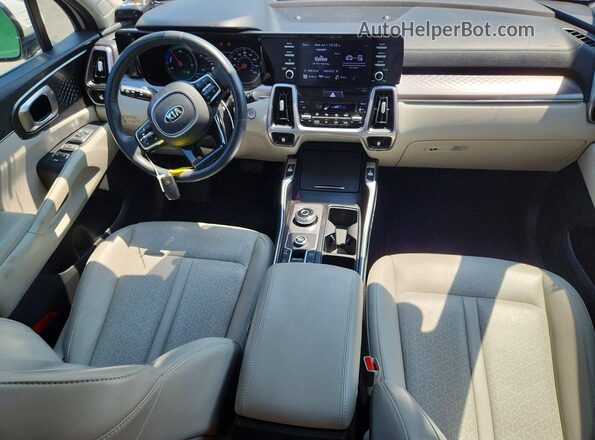 KNDRH4LG3M5045331 2021 KIA SORENTO White Widok deski rozdzielczej
