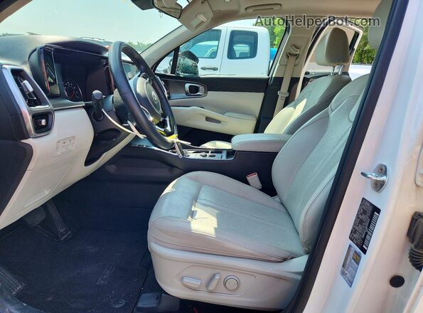 KNDRH4LG3M5045331 2021 KIA SORENTO White Widok wnętrza z przodu