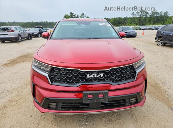 KNDRH4LG5P5167483 2023 KIA SORENTO Burgundy Вид спереду