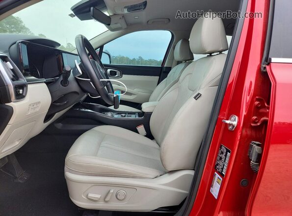 KNDRH4LG5P5167483 2023 KIA SORENTO Burgundy Вид салону спереду