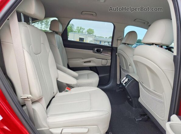 KNDRH4LG5P5167483 2023 KIA SORENTO Burgundy Вид задньої частини салону