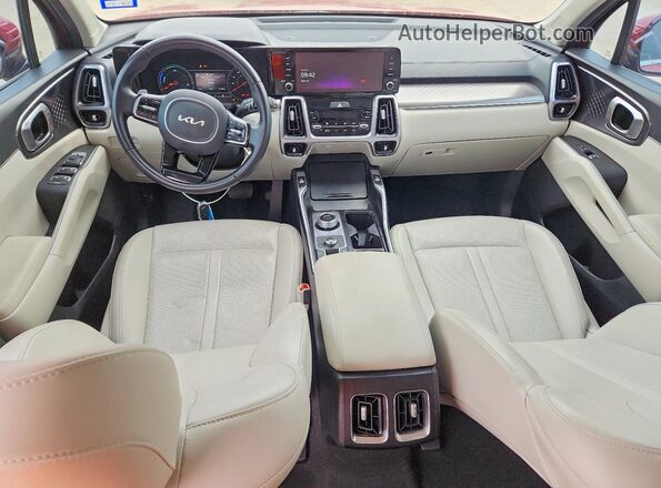 KNDRH4LG5P5167483 2023 KIA SORENTO Burgundy Вид панелі приладів