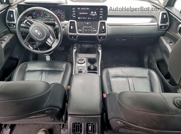 KNDRH4LG6M5022304 2021 KIA SORENTO Silver Widok deski rozdzielczej