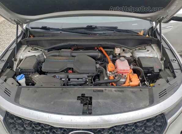 KNDRH4LG6M5022304 2021 KIA SORENTO Silver Widok komory silnika