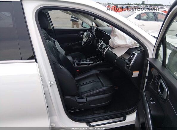 KNDRH4LG8N5078889 2022 KIA SORENTO HYBRID White Widok wnętrza z przodu