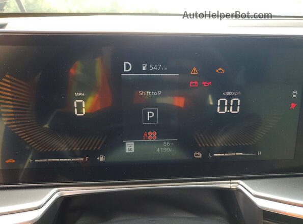 KNDRHDJG1T5492953 2026 KIA SORENTO Black Vista del cuadro de instrumentos