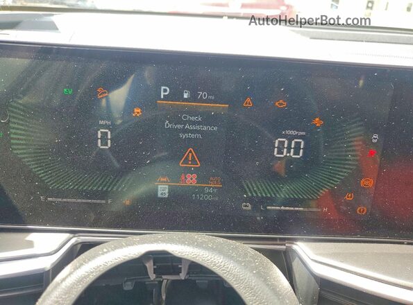 KNDRHDJG9S5338912 2025 KIA SORENTO White Widok zestawu wskaźników