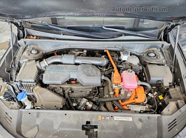KNDRHDLG2P5210693 2023 KIA SORENTO Black Engine compartment view