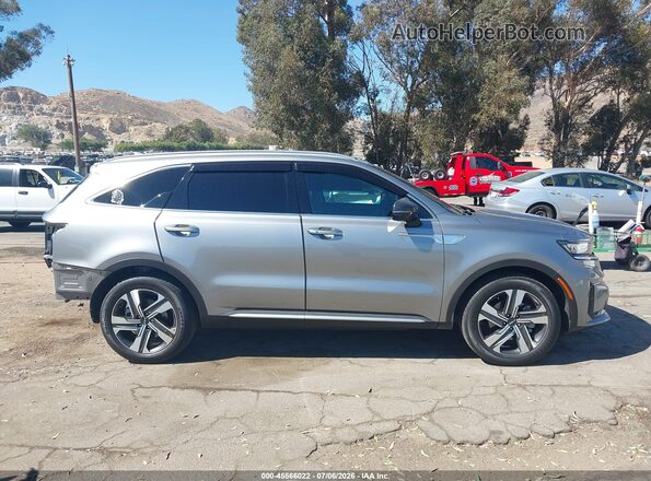 KNDRHDLG5P5175826 2023 KIA SORENTO HYBRID Gray Սալոնի 360 աստիճան տեսք