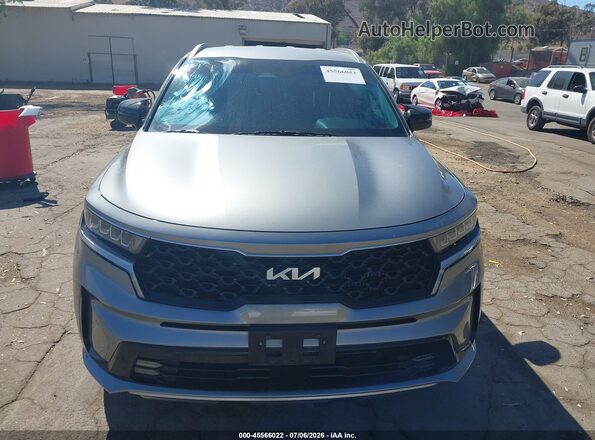 KNDRHDLG5P5175826 2023 KIA SORENTO HYBRID Gray Սալոնի հետևի տեսք