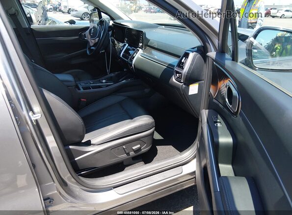 KNDRHDLG7P5173642 2023 KIA SORENTO HYBRID Gray წინა სალონის ხედი