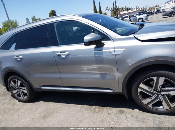 KNDRHDLG7P5173642 2023 KIA SORENTO HYBRID Gray უკანა სალონის ხედი