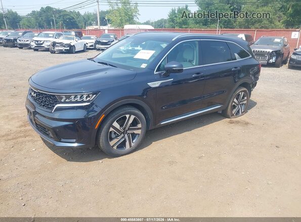 KNDRHDLG8P5187095 2023 KIA SORENTO HYBRID Dark Blue Przód lewy
