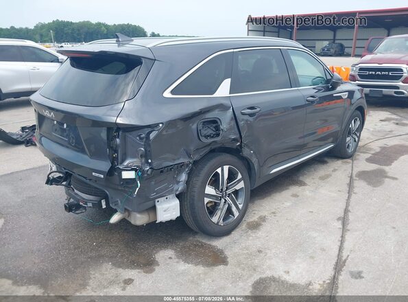 KNDRMDLH3P5222338 2023 KIA SORENTO PLUG-IN HYBRID Gray უკანა მარჯვენა