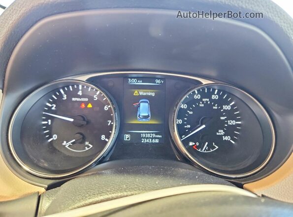KNMAT2MT0GP602751 2016 NISSAN ROGUE Blue Widok zestawu wskaźników