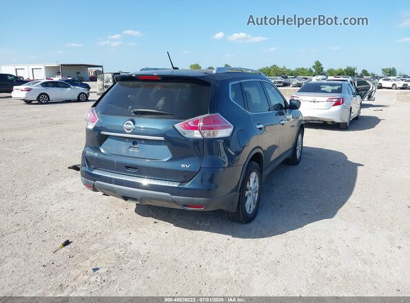 KNMAT2MT0GP607870 2016 NISSAN ROGUE Blue Rear right