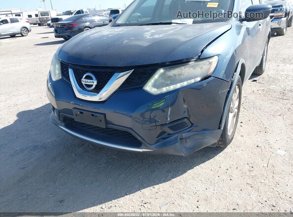 KNMAT2MT0GP607870 2016 NISSAN ROGUE Blue Front view