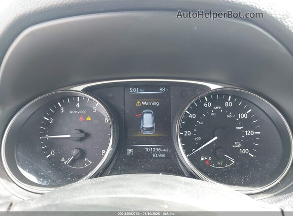 KNMAT2MT0GP612017 2016 NISSAN ROGUE Silver უკანა სავარძლების ხედი
