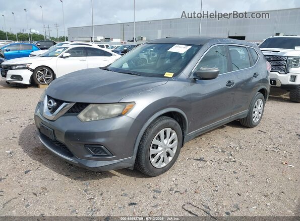 KNMAT2MT0GP612017 2016 NISSAN ROGUE Silver წინა მარცხენა ხედი სამი მეოთხედიდან