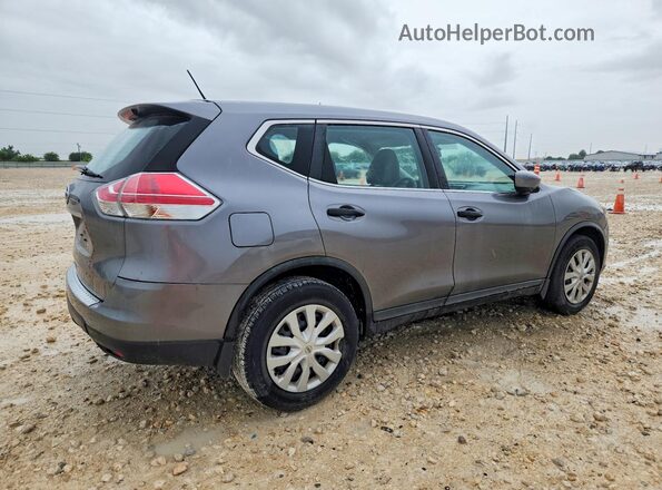 KNMAT2MT0GP623664 2016 NISSAN ROGUE Серый Задняя правая четверть