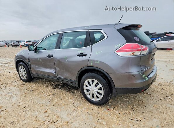 KNMAT2MT0GP623664 2016 NISSAN ROGUE Серый Задняя левая четверть