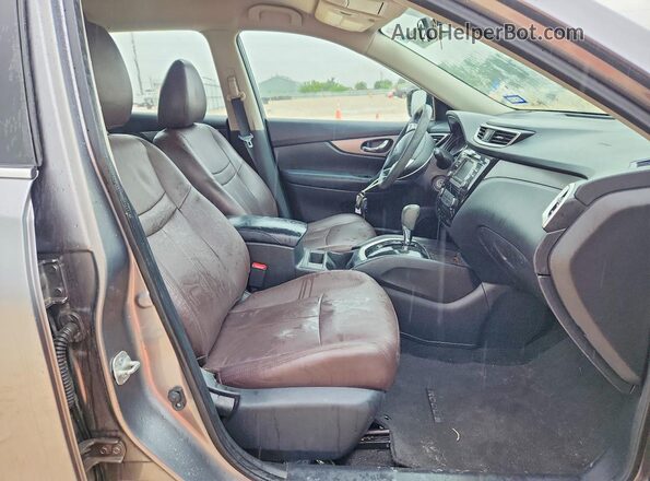 KNMAT2MT0GP623664 2016 NISSAN ROGUE Серый Вид салона спереди
