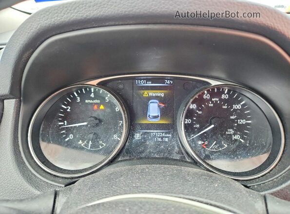 KNMAT2MT0GP623664 2016 NISSAN ROGUE Серый Вид щитка приборов