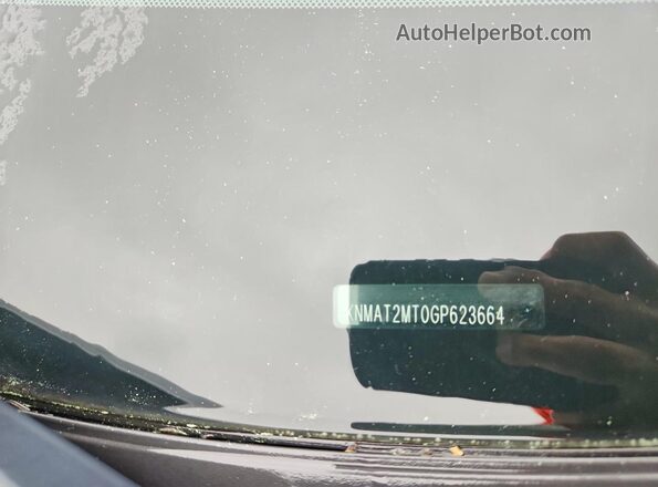 KNMAT2MT0GP623664 2016 NISSAN ROGUE Серый Вид наклейки с VIN-кодом