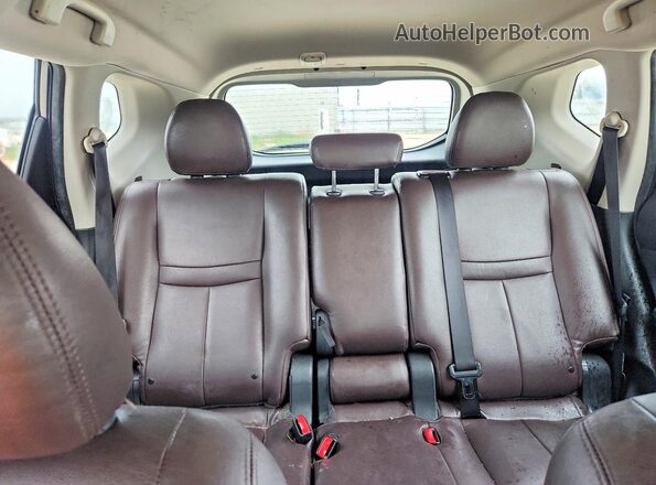KNMAT2MT0GP623664 2016 NISSAN ROGUE Серый Вид задних сидений