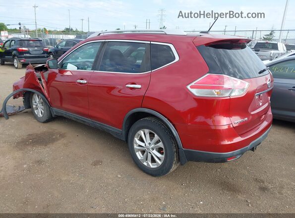 KNMAT2MT0GP651013 2016 NISSAN ROGUE Red Trasero izquierdo