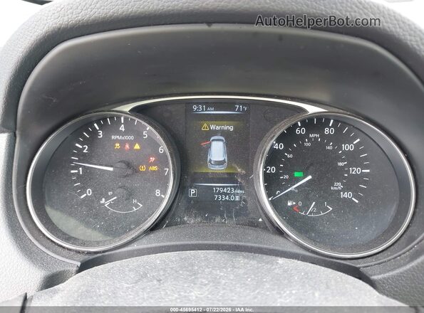KNMAT2MT0GP651013 2016 NISSAN ROGUE Red Vista de los asientos traseros