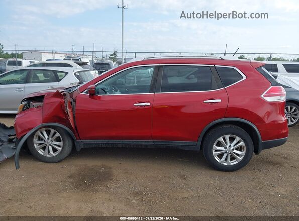 KNMAT2MT0GP651013 2016 NISSAN ROGUE Red 