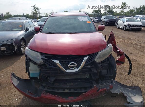 KNMAT2MT0GP651013 2016 NISSAN ROGUE Red Vista interior trasera