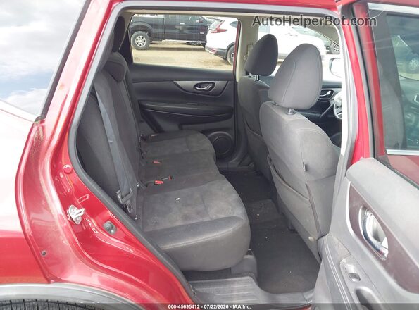 KNMAT2MT0GP651013 2016 NISSAN ROGUE Red Vista de la etiqueta del VIN