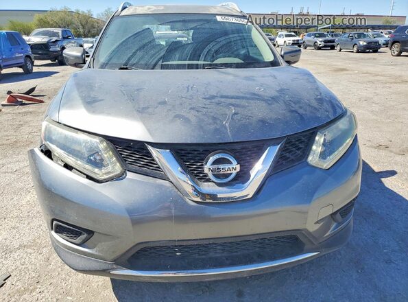 KNMAT2MT0GP657278 2016 NISSAN ROGUE Gray Вид спереду