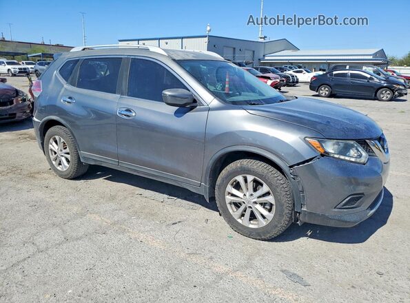 KNMAT2MT0GP657278 2016 NISSAN ROGUE Gray Передня права чверть