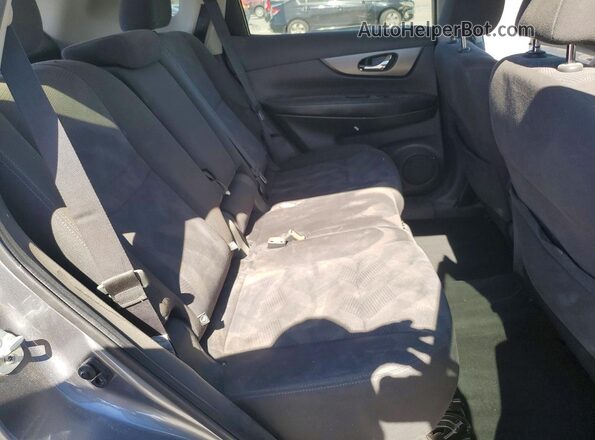 KNMAT2MT0GP657278 2016 NISSAN ROGUE Gray Вид задньої частини салону