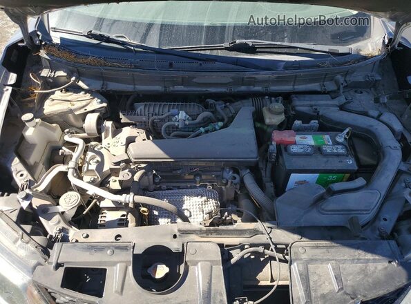 KNMAT2MT0GP657278 2016 NISSAN ROGUE Gray Вид підкапотного простору