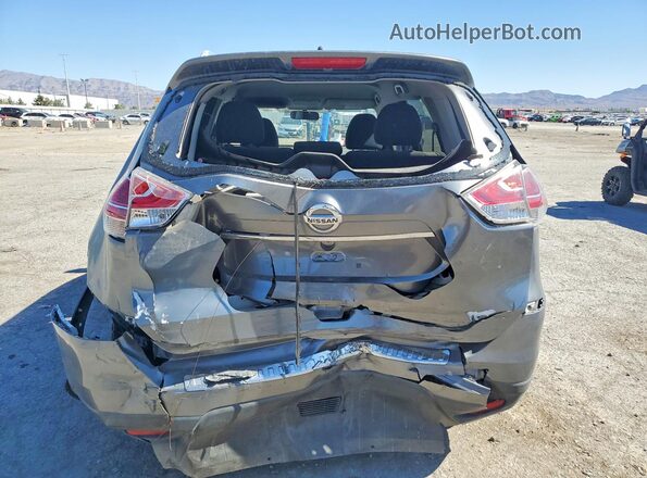 KNMAT2MT0GP657278 2016 NISSAN ROGUE Gray Вид ззаду